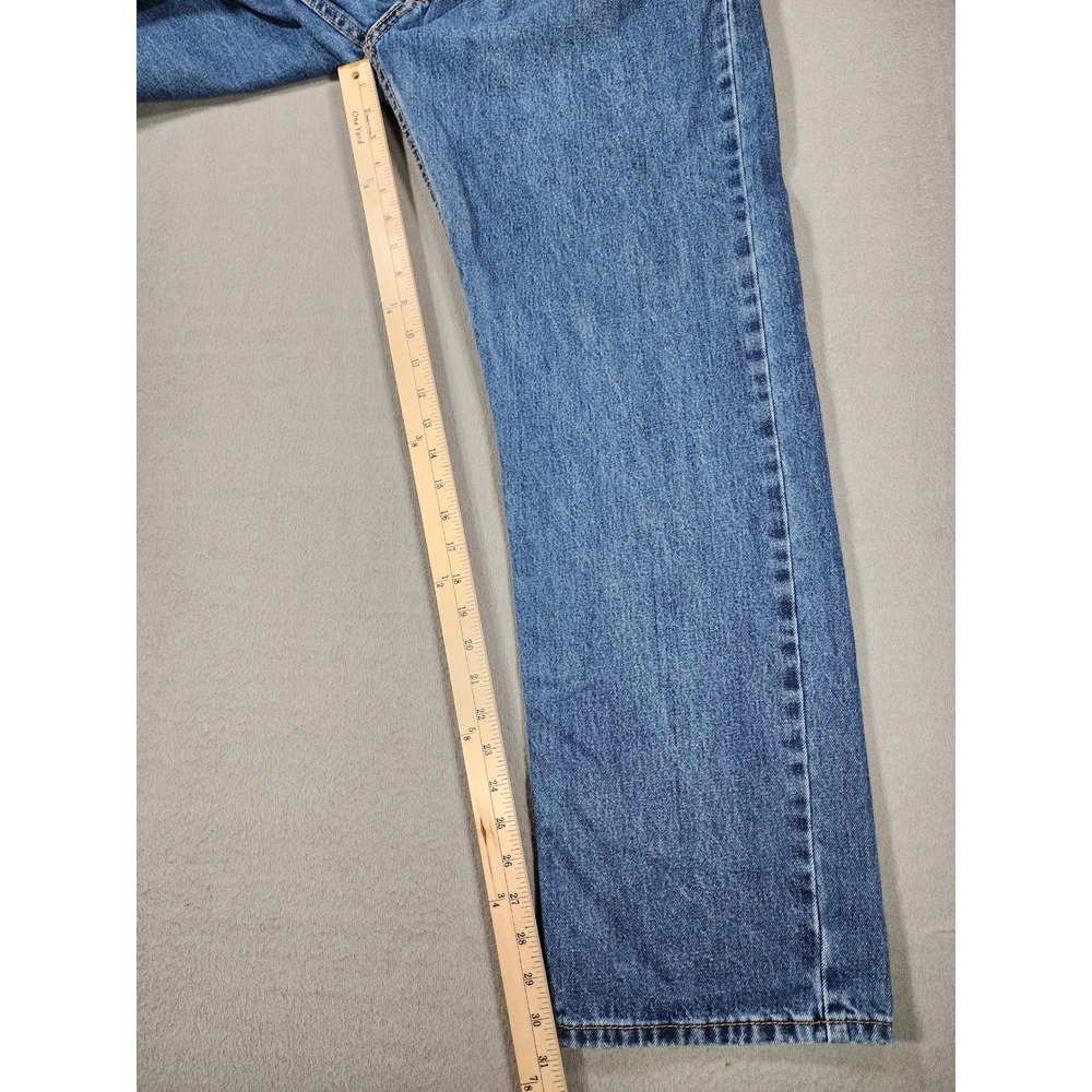 Levi's 505 Regular Fit Jeans Mens 40x32 Blue Medium Wash Straight Leg Classic - Picture 10 of 11